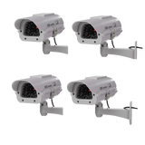 Masione 4 Pack Outdoor - Indoor Solar Powered CCTV Dummy