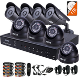 ZOSI 8CH 900TVL HD Security Camera System Remote Access